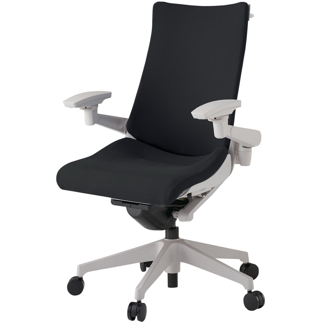 KG-437PSHM-GNT1 アクトチェア 可動肘 ハンガー ランバーサポートなし 樹脂脚 クロスPS ウレタンキャスター<配送時組立サービス付> 1台 イトーキ 【通販モノタロウ】