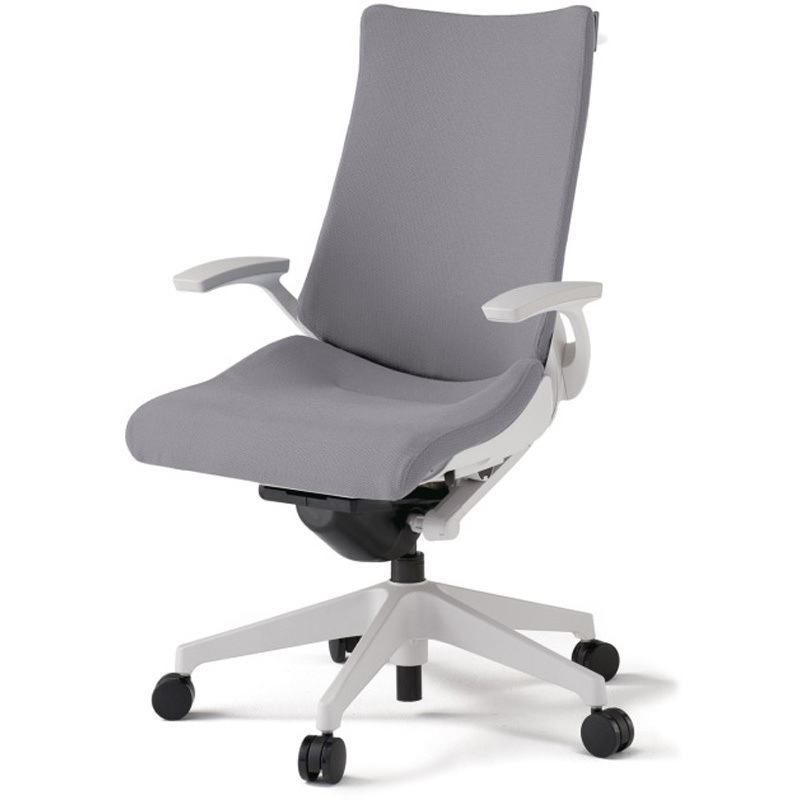 KG-435PSH-W9W6 アクトチェア 固定肘 ハンガー ランバーサポートなし 樹脂脚 クロスPS ナイロンキャスター<配送時組立サービス付> 1台 イトーキ 【通販モノタロウ】