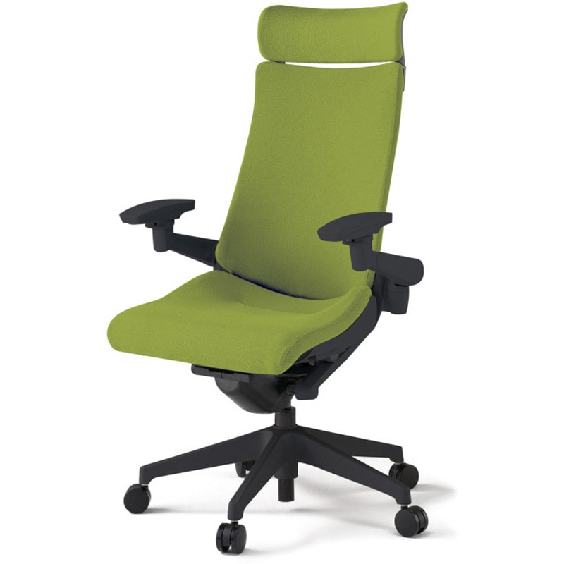 KG-417PSE-T1Q6 アクトチェア エクストラハイバック 可動肘 ランバーサポート付 樹脂脚 クロスPS ナイロンキャスター<配送時組立サービス付> 1台 イトーキ 【通販モノタロウ】