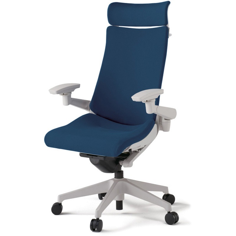 KG-417PSXM-GNB2 アクトチェア エクストラハイバック 可動肘 ハンガー ランバーサポート付 樹脂脚 クロスPS ウレタンキャスター<配送時組立サービス付> 1台 イトーキ 【通販モノタロウ】