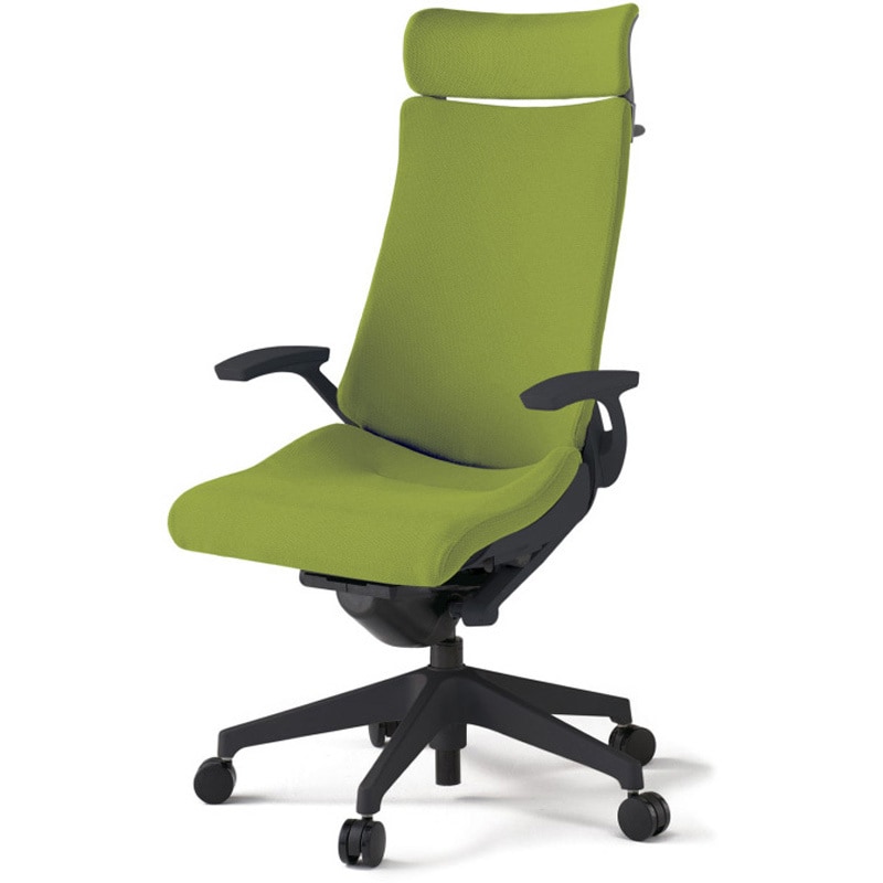 KG-415PSX-T1Q6 アクトチェア エクストラハイバック 固定肘 ハンガー ランバーサポート付 樹脂脚 クロスPS ナイロンキャスター<配送時組立サービス付> 1台 イトーキ 【通販モノタロウ】