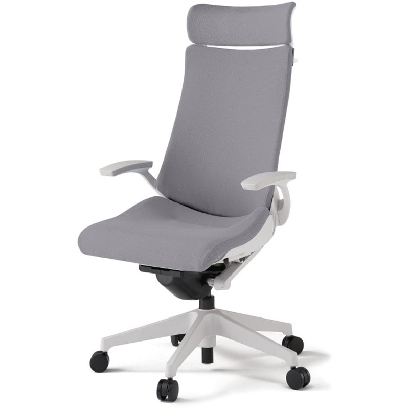 KG-415PSX-W9W6 アクトチェア エクストラハイバック 固定肘 ハンガー ランバーサポート付 樹脂脚 クロスPS ナイロンキャスター<配送時組立サービス付> 1台 イトーキ 【通販モノタロウ】