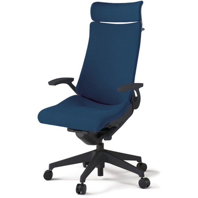 KG-415PSXM-T1B2 アクトチェア エクストラハイバック 固定肘 ハンガー ランバーサポート付 樹脂脚 クロスPS ウレタンキャスター<配送時組立サービス付> 1台 イトーキ 【通販モノタロウ】