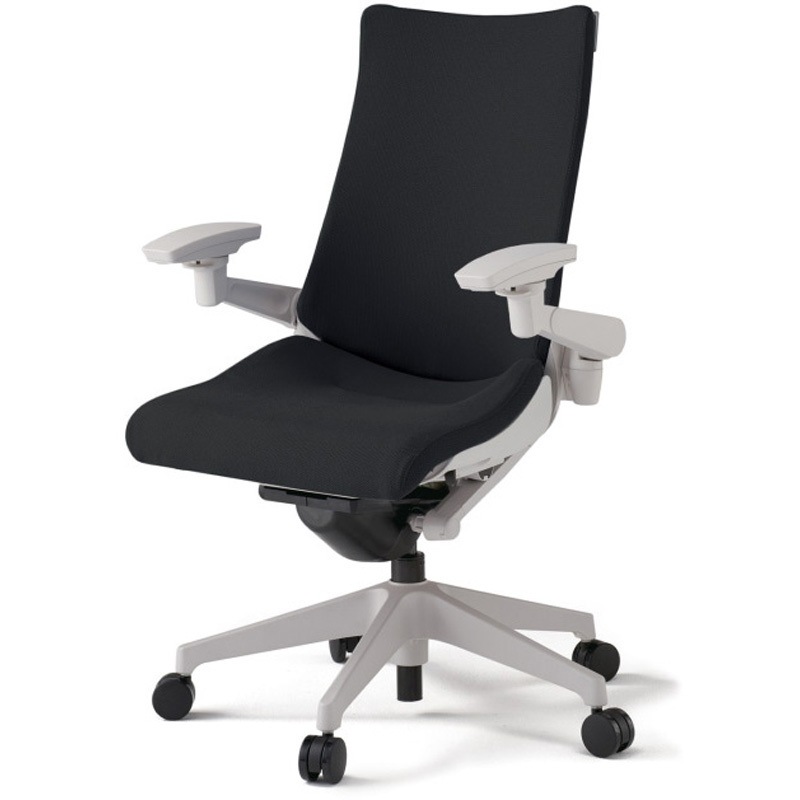 KG-417PS-GNT1 アクトチェア 可動肘 ランバーサポート付 樹脂脚 クロスPS ナイロンキャスター<配送時組立サービス付> 1台 イトーキ 【通販モノタロウ】