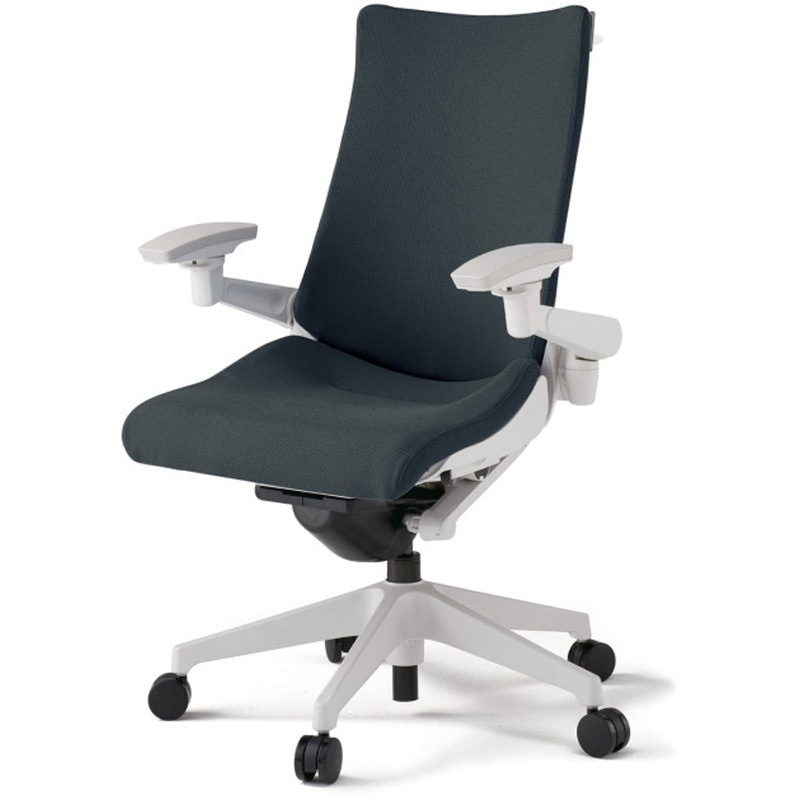 KG-417PSH-W9W2 アクトチェア 可動肘 ハンガー ランバーサポート付 樹脂脚 クロスPS ナイロンキャスター<配送時組立サービス付> 1台 イトーキ 【通販モノタロウ】