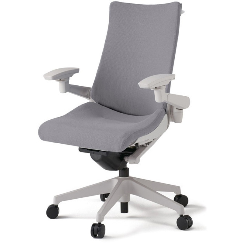 KG-417PSHM-GNW6 アクトチェア 可動肘 ハンガー ランバーサポート付 樹脂脚 クロスPS ウレタンキャスター<配送時組立サービス付> 1台 イトーキ 【通販モノタロウ】