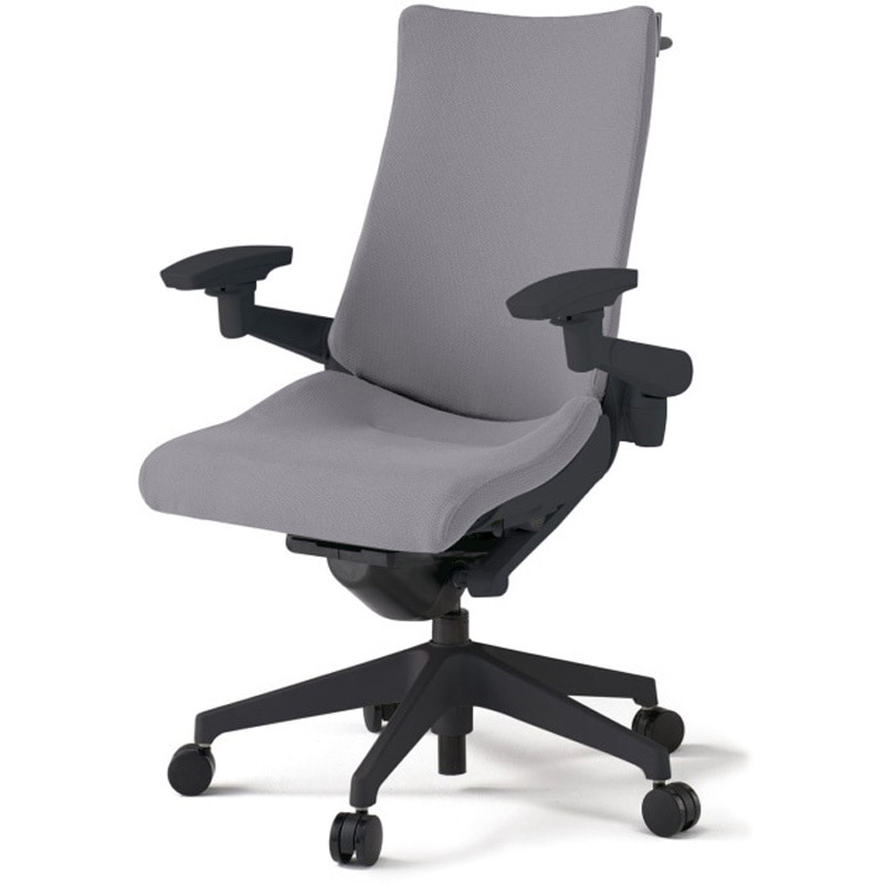 KG-417PSHM-T1W6 アクトチェア 可動肘 ハンガー ランバーサポート付 樹脂脚 クロスPS ウレタンキャスター<配送時組立サービス付> 1台 イトーキ 【通販モノタロウ】