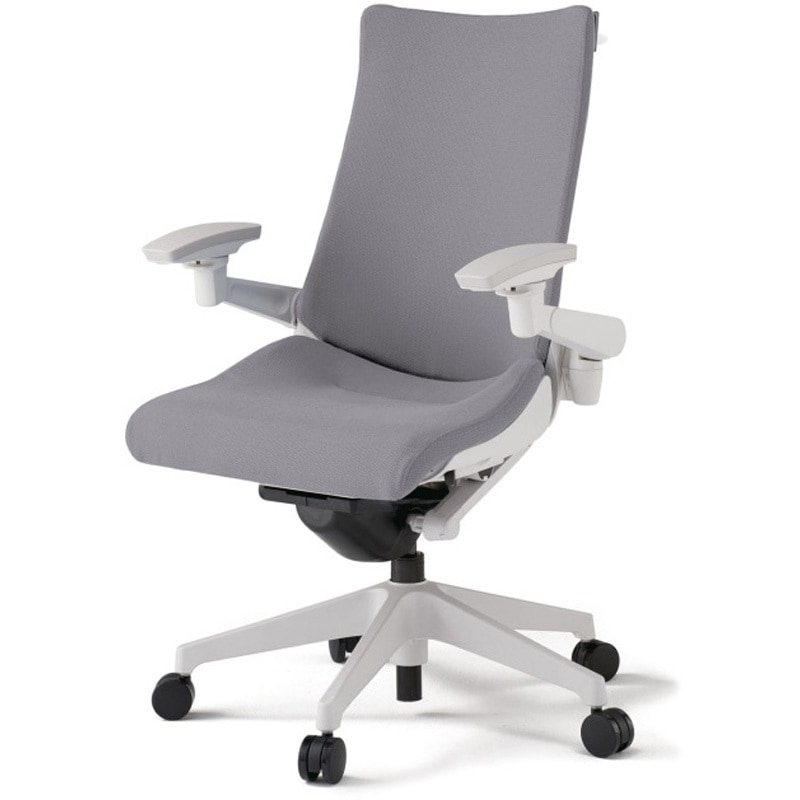 KG-417PSHM-W9W6 アクトチェア 可動肘 ハンガー ランバーサポート付 樹脂脚 クロスPS ウレタンキャスター<配送時組立サービス付> 1台 イトーキ 【通販モノタロウ】