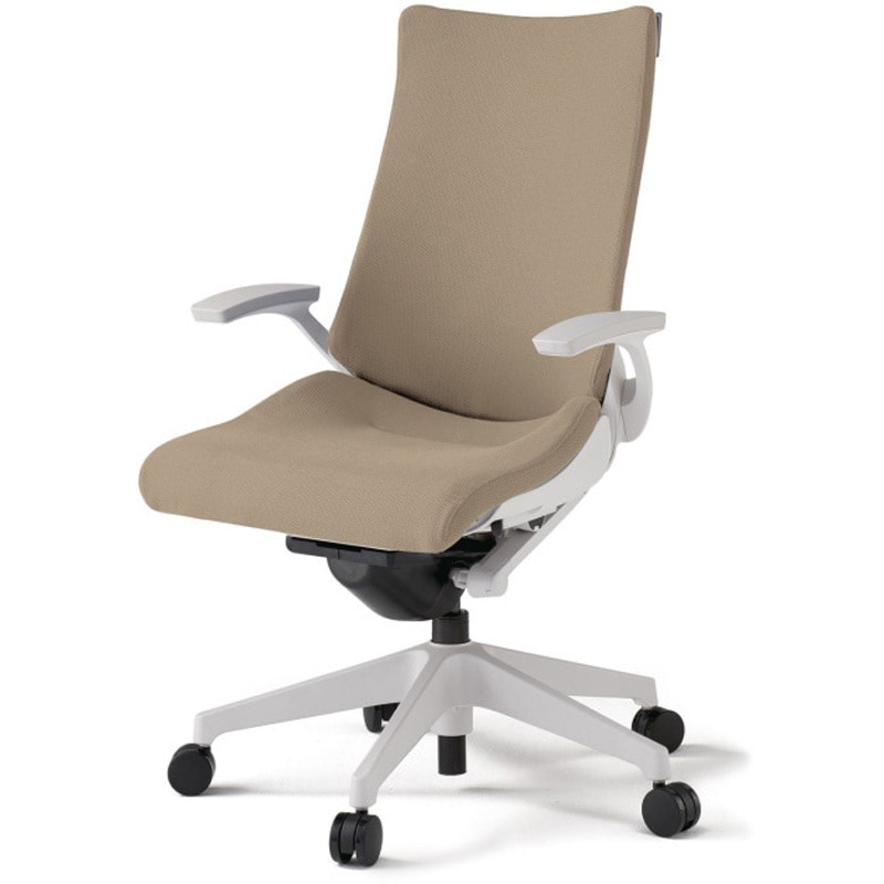 KG-415PS-W9Y3 アクトチェア 固定肘 ランバーサポート付 樹脂脚 クロスPS ナイロンキャスター<配送時組立サービス付> 1台 イトーキ 【通販モノタロウ】