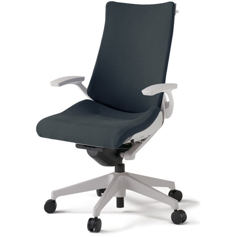 KG-415PSH-GNW2 アクトチェア 固定肘 ハンガー ランバーサポート付 樹脂脚 クロスPS ナイロンキャスター<配送時組立サービス付> 1台 イトーキ 【通販モノタロウ】