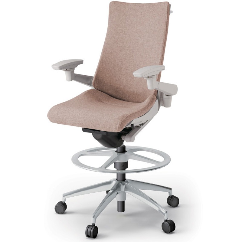 KG-417SAHP1ZNF6 アクトチェア ハイポジションタイプ 可動肘 ハンガー ランバーサポート付 アルミミラー脚 クロスSA<配送時組立サービス付> 1台 イトーキ 【通販モノタロウ】