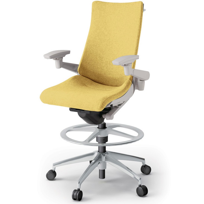 KG-417SAHP1ZNU6 アクトチェア ハイポジションタイプ 可動肘 ハンガー ランバーサポート付 アルミミラー脚 クロスSA<配送時組立サービス付> 1台 イトーキ 【通販モノタロウ】