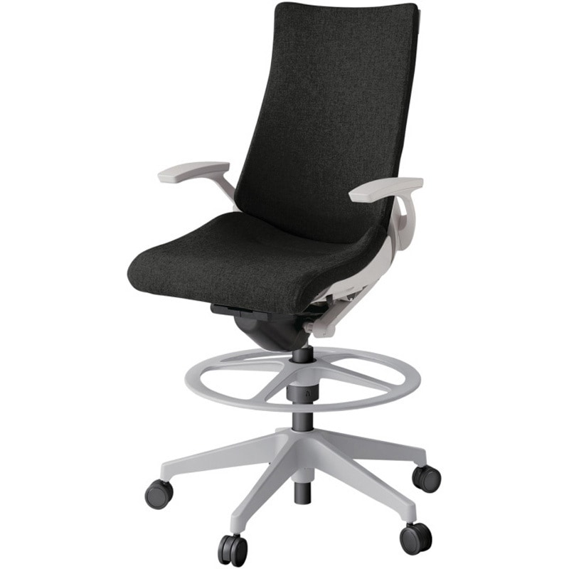 KG-435SAP1GNT1 アクトチェア ハイポジションタイプ 固定肘 ランバーサポートなし 樹脂脚 クロスSA<配送時組立サービス付> 1台 イトーキ 【通販モノタロウ】