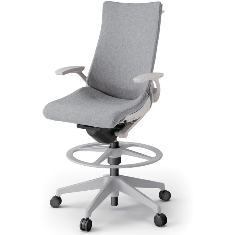 KG-435SAHP1GNT7 アクトチェア ハイポジションタイプ 固定肘 ハンガー ランバーサポートなし 樹脂脚 クロスSA<配送時組立サービス付> 1台 イトーキ 【通販モノタロウ】