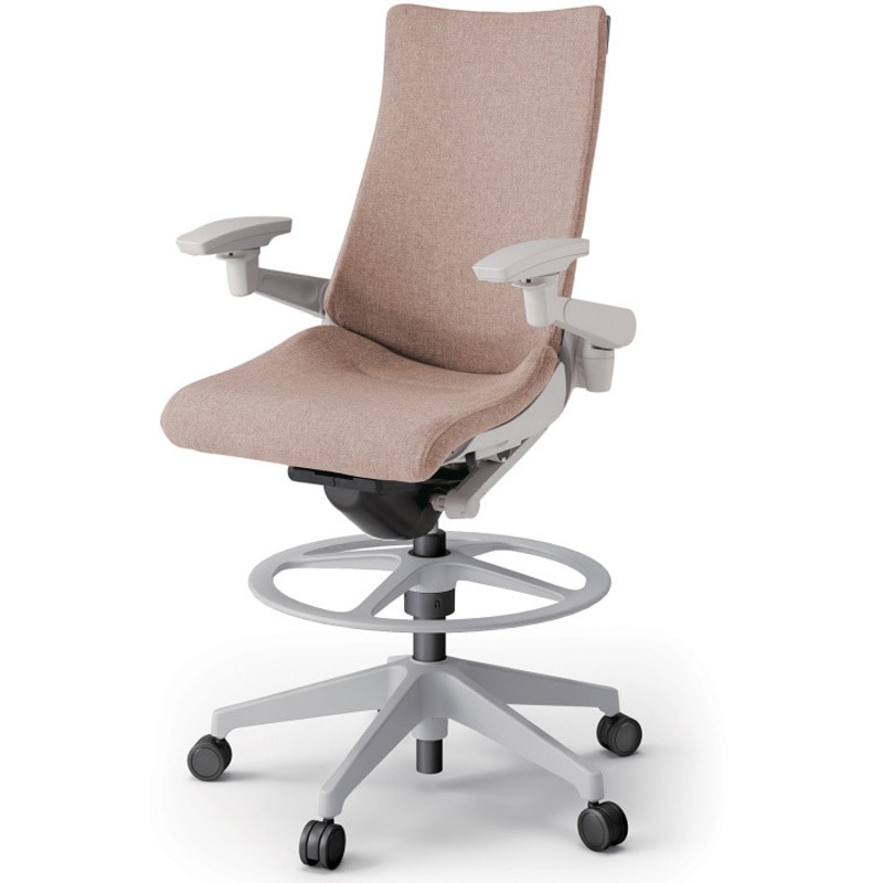 KG-417SAP1GNF6 アクトチェア ハイポジションタイプ 可動肘 ランバーサポート付 樹脂脚 クロスSA<配送時組立サービス付> 1台 イトーキ 【通販モノタロウ】