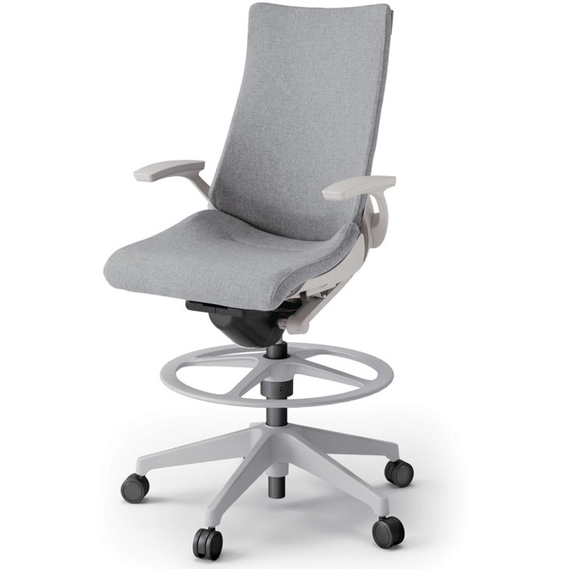 KG-415SAP1GNT7 アクトチェア ハイポジションタイプ 固定肘 ランバーサポート付 樹脂脚 クロスSA<配送時組立サービス付> 1台 イトーキ 【通販モノタロウ】