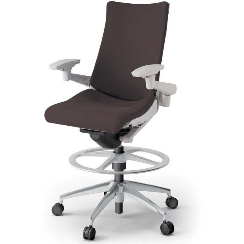 KG-437PSP-ZNH2 アクトチェア ハイポジションタイプ 可動肘 ランバーサポートなし アルミミラー脚 クロスPS<配送時組立サービス付> 1台 イトーキ 【通販モノタロウ】 82,390円