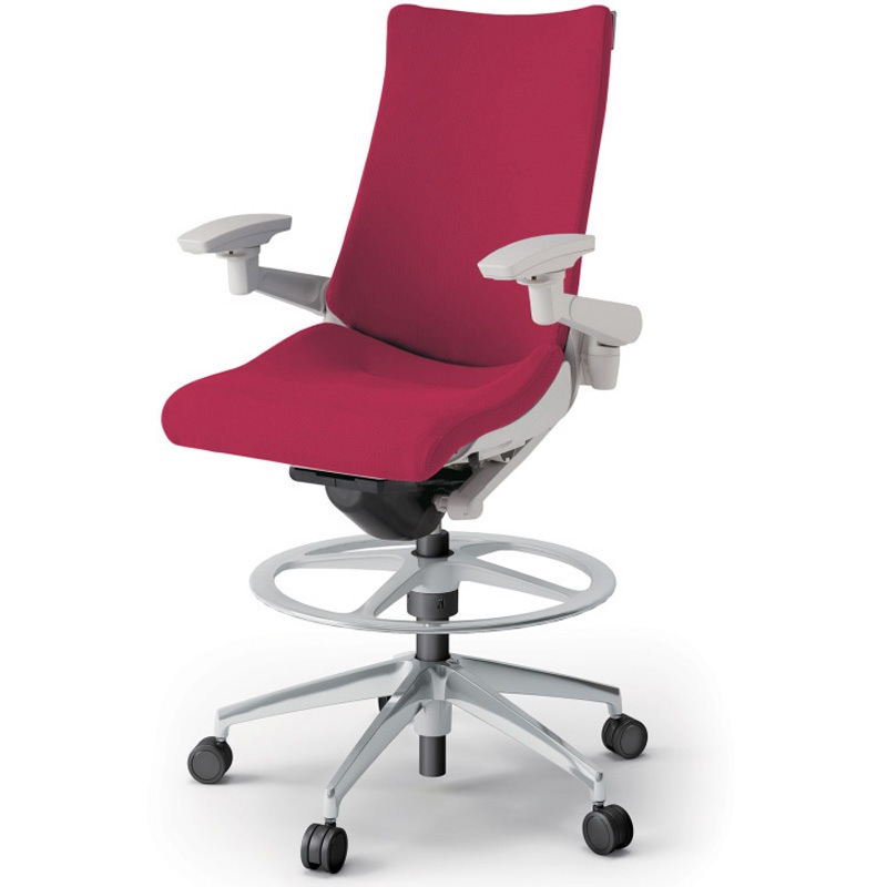 KG-437PSP-ZNM4 アクトチェア ハイポジションタイプ 可動肘 ランバーサポートなし アルミミラー脚 クロスPS<配送時組立サービス付> 1台 イトーキ 【通販モノタロウ】