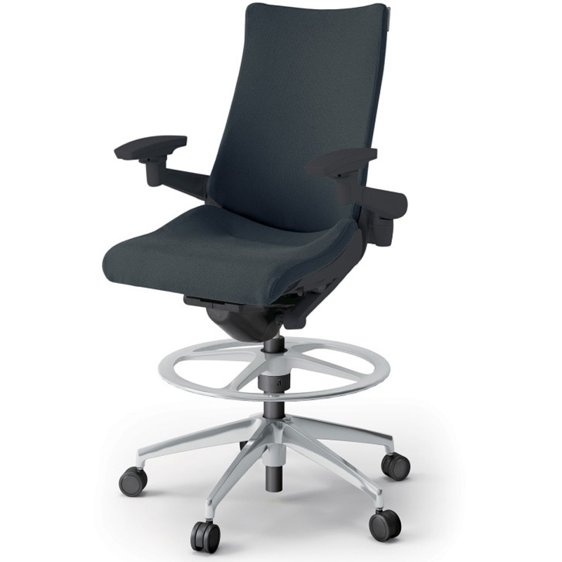 KG-437PSP-ZTW2 アクトチェア ハイポジションタイプ 可動肘 ランバーサポートなし アルミミラー脚 クロスPS<配送時組立サービス付> 1台 イトーキ 【通販モノタロウ】