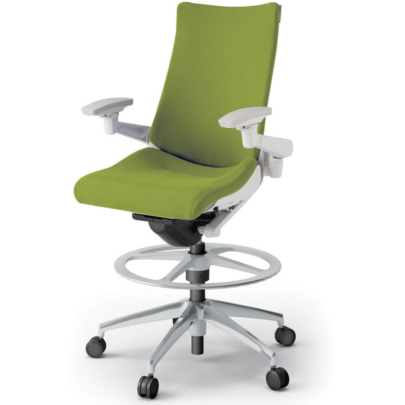 KG-437PSP-ZWQ6 アクトチェア ハイポジションタイプ 可動肘 ランバーサポートなし アルミミラー脚 クロスPS<配送時組立サービス付> 1台 イトーキ 【通販モノタロウ】