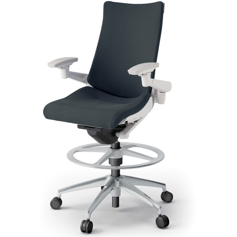 KG-437PSP-ZWW2 アクトチェア ハイポジションタイプ 可動肘 ランバーサポートなし アルミミラー脚 クロスPS<配送時組立サービス付> 1台 イトーキ 【通販モノタロウ】 82,390円