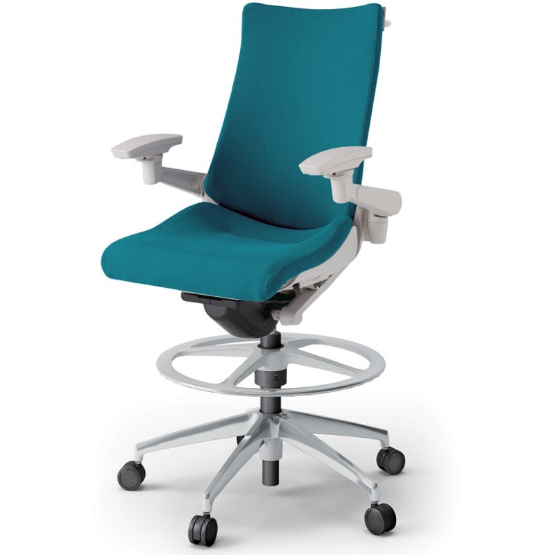 KG-437PSHP-ZNA3 アクトチェア ハイポジションタイプ 可動肘 ハンガー ランバーサポートなし アルミミラー脚 クロスPS<配送時組立サービス付> 1台 イトーキ 【通販モノタロウ】