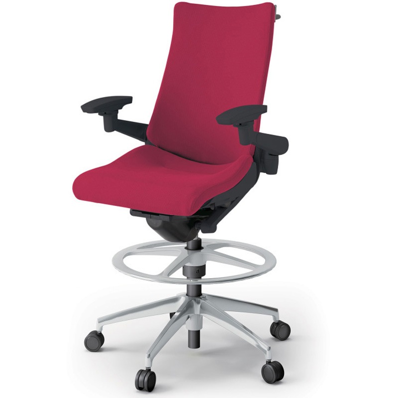 KG-437PSHP-ZTM4 アクトチェア ハイポジションタイプ 可動肘 ハンガー ランバーサポートなし アルミミラー脚 クロスPS<配送時組立サービス付> 1台 イトーキ 【通販モノタロウ】