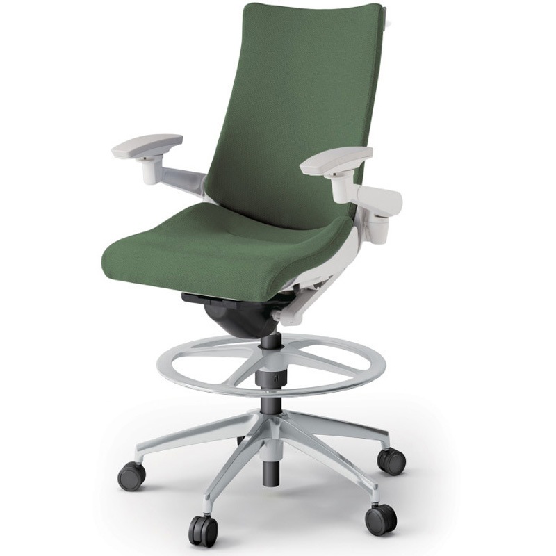 KG-437PSHP-ZWQ2 アクトチェア ハイポジションタイプ 可動肘 ハンガー ランバーサポートなし アルミミラー脚 クロスPS<配送時組立サービス付> 1台 イトーキ 【通販モノタロウ】