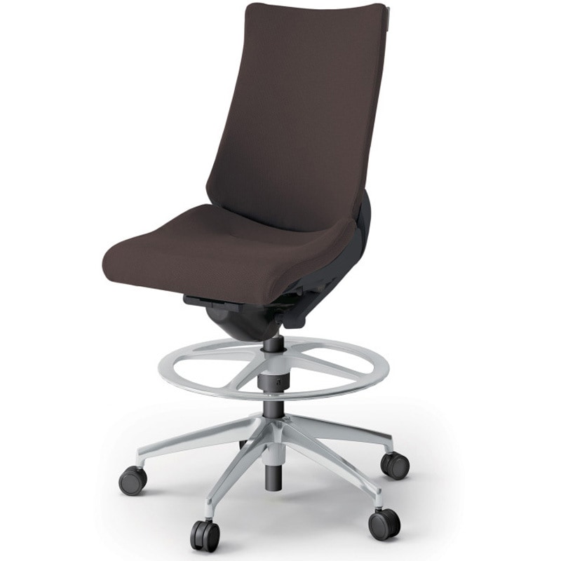 KG-430PSP-ZTH2 アクトチェア ハイポジションタイプ 肘なし ランバーサポートなし アルミミラー脚 クロスPS<配送時組立サービス付> 1台 イトーキ 【通販モノタロウ】