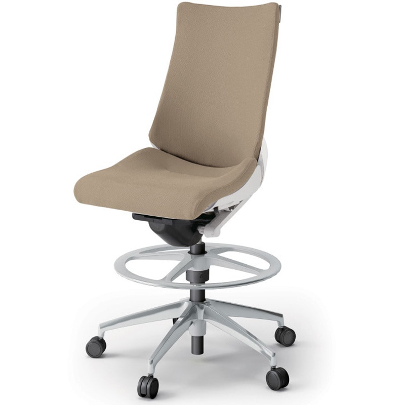 KG-430PSP-ZWY3 アクトチェア ハイポジションタイプ 肘なし ランバーサポートなし アルミミラー脚 クロスPS<配送時組立サービス付> 1台 イトーキ 【通販モノタロウ】