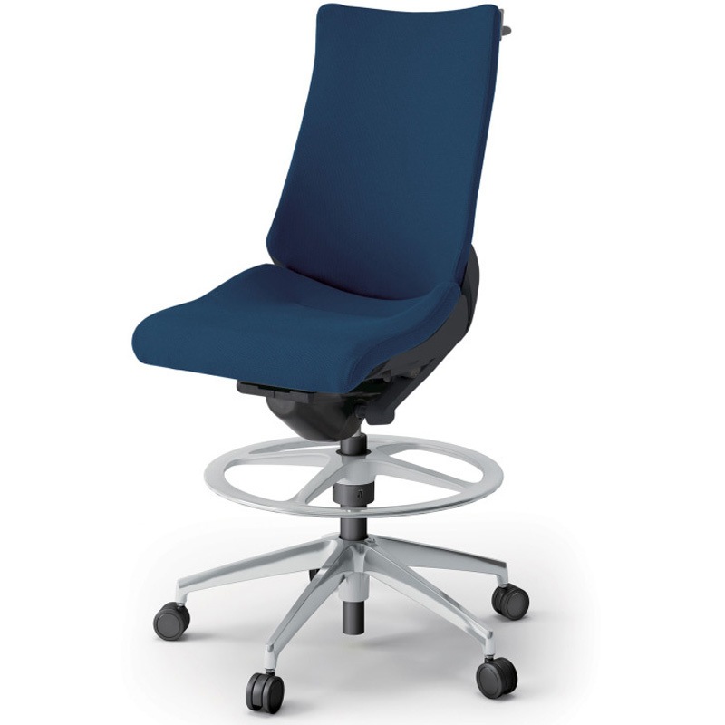 KG-430PSHP-ZTB2 アクトチェア ハイポジションタイプ 肘なし ハンガー ランバーサポートなし アルミミラー脚 クロスPS<配送時組立サービス付> 1台 イトーキ 【通販モノタロウ】