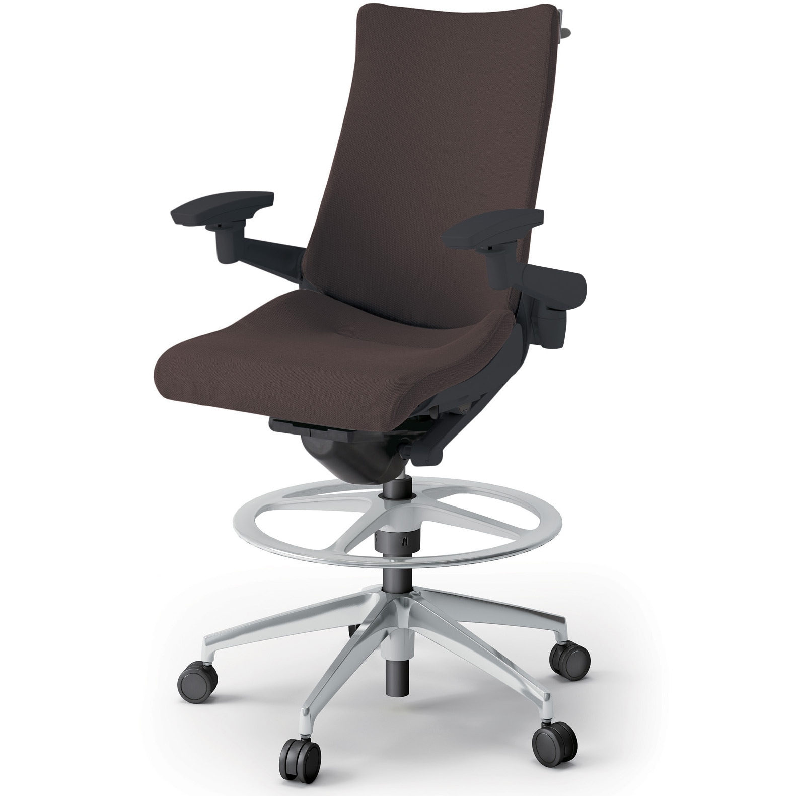 KG-417PSHP-ZTH2 アクトチェア ハイポジションタイプ 可動肘 ハンガー ランバーサポート付 アルミミラー脚 クロスPS<配送時組立サービス付> 1台 イトーキ 【通販モノタロウ】