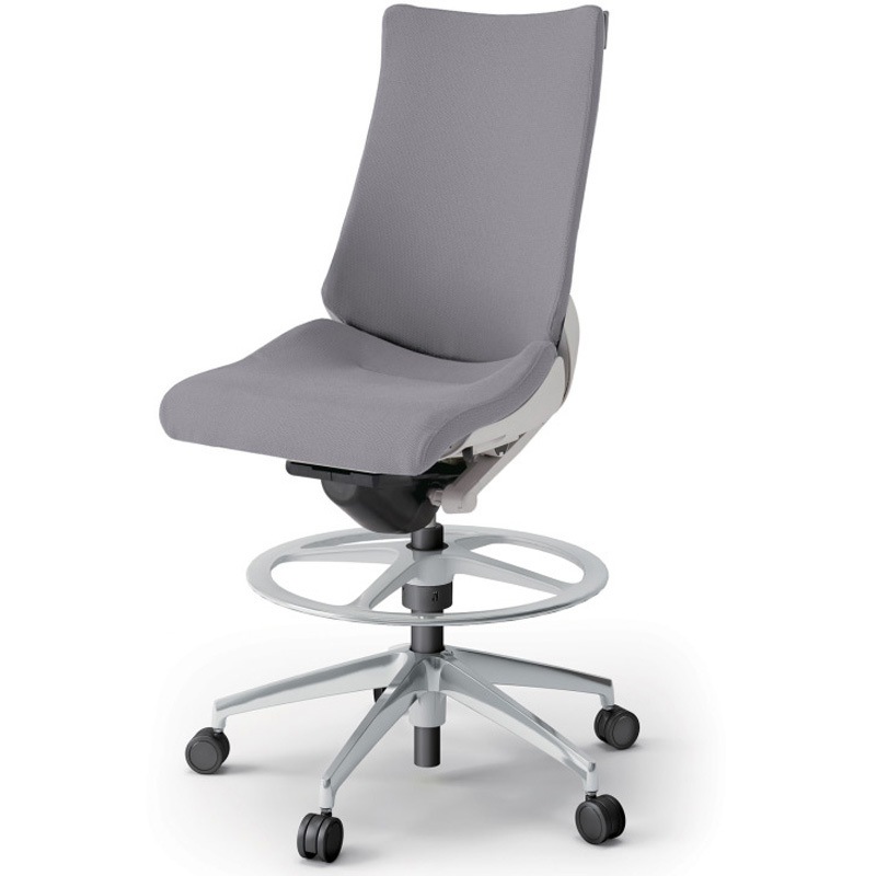 KG-410PSP-ZNW6 アクトチェア ハイポジションタイプ 肘なし ランバーサポート付 アルミミラー脚 クロスPS<配送時組立サービス付> 1台 イトーキ 【通販モノタロウ】