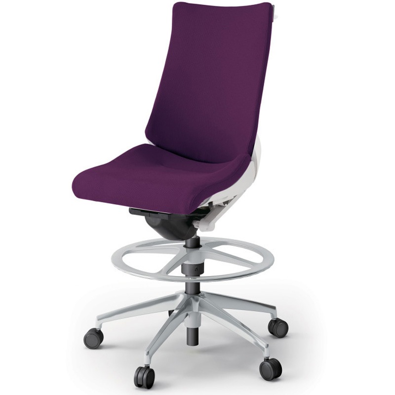 KG-410PSHP-ZWX7 アクトチェア ハイポジションタイプ 肘なし ハンガー ランバーサポート付 アルミミラー脚 クロスPS<配送時組立サービス付> 1台 イトーキ 【通販モノタロウ】