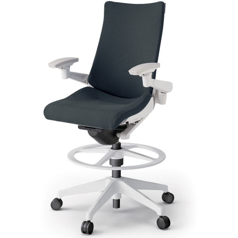 KG-437PSP-W9W2 アクトチェア ハイポジションタイプ 可動肘 ランバーサポートなし 樹脂脚 クロスPS<配送時組立サービス付> 1台 イトーキ 【通販モノタロウ】