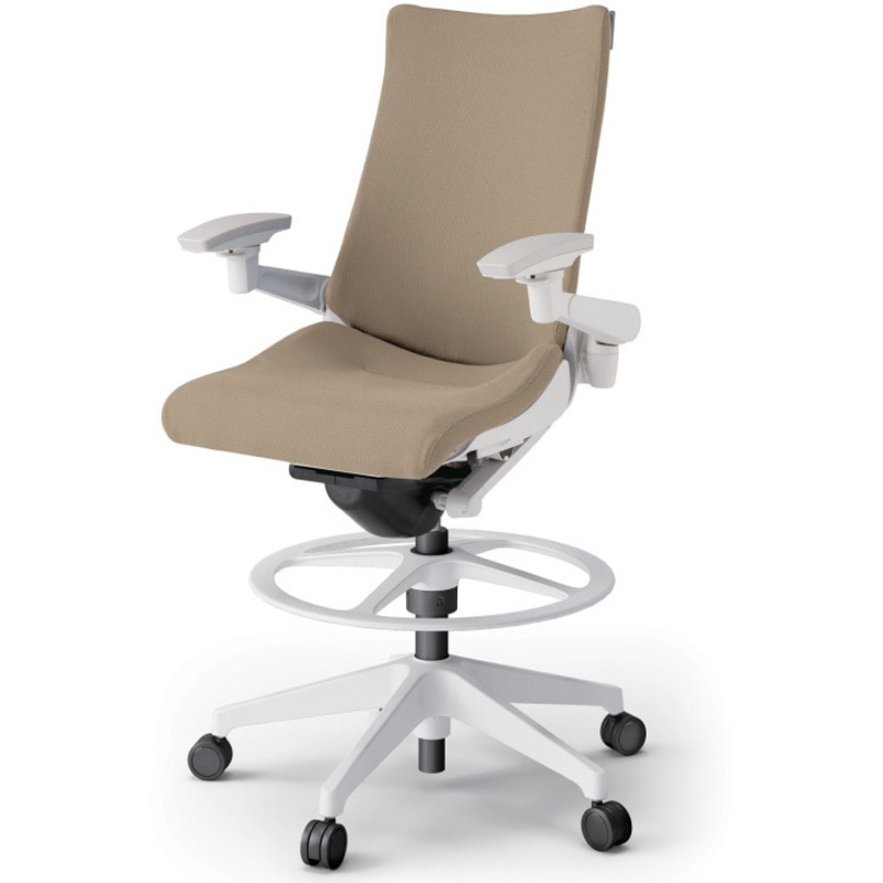 KG-437PSP-W9Y3 アクトチェア ハイポジションタイプ 可動肘 ランバーサポートなし 樹脂脚 クロスPS<配送時組立サービス付> 1台 イトーキ 【通販モノタロウ】