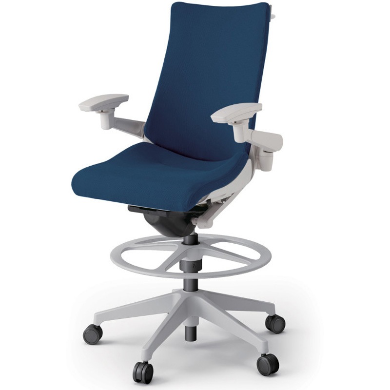 KG-437PSHP-GNB2 アクトチェア ハイポジションタイプ 可動肘 ハンガー ランバーサポートなし 樹脂脚 クロスPS<配送時組立サービス付> 1台 イトーキ 【通販モノタロウ】 82,390円