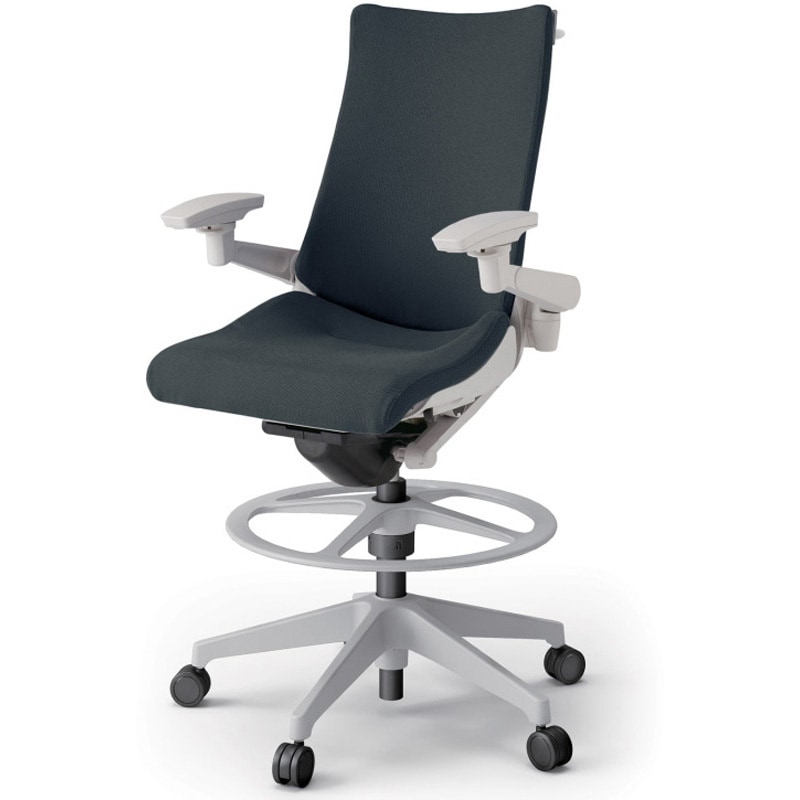 KG-437PSHP-GNW2 アクトチェア ハイポジションタイプ 可動肘 ハンガー ランバーサポートなし 樹脂脚 クロスPS<配送時組立サービス付> 1台 イトーキ 【通販モノタロウ】