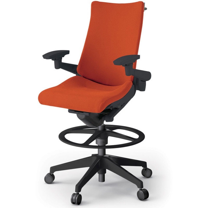 KG-437PSHP-T1D3 アクトチェア ハイポジションタイプ 可動肘 ハンガー ランバーサポートなし 樹脂脚 クロスPS<配送時組立サービス付> 1台 イトーキ 【通販モノタロウ】