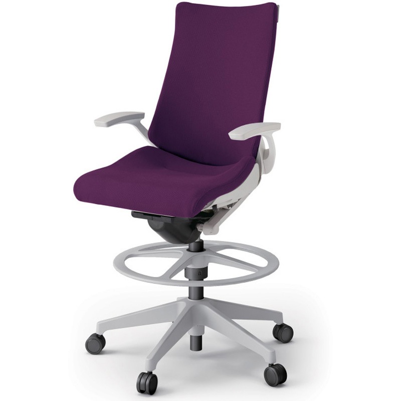 KG-435PSP-GNX7 アクトチェア ハイポジションタイプ 固定肘 ランバーサポートなし 樹脂脚 クロスPS<配送時組立サービス付> 1台 イトーキ 【通販モノタロウ】