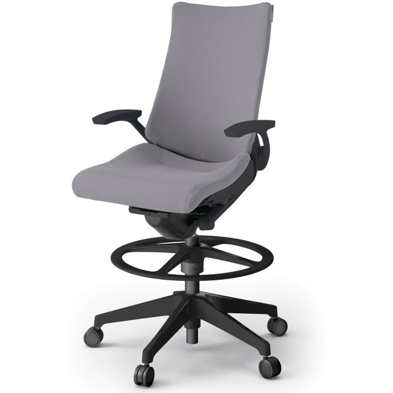 KG-435PSP-T1W6 アクトチェア ハイポジションタイプ 固定肘 ランバーサポートなし 樹脂脚 クロスPS<配送時組立サービス付> 1台 イトーキ 【通販モノタロウ】