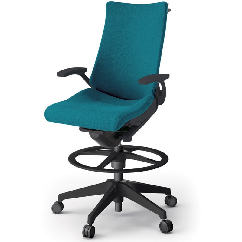 KG-435PSHP-T1A3 アクトチェア ハイポジションタイプ 固定肘 ハンガー ランバーサポートなし 樹脂脚 クロスPS<配送時組立サービス付> 1台 イトーキ 【通販モノタロウ】