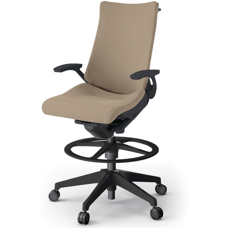 KG-435PSHP-T1Y3 アクトチェア ハイポジションタイプ 固定肘 ハンガー ランバーサポートなし 樹脂脚 クロスPS<配送時組立サービス付> 1台 イトーキ 【通販モノタロウ】 76,890円