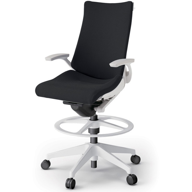 KG-435PSHP-W9T1 アクトチェア ハイポジションタイプ 固定肘 ハンガー ランバーサポートなし 樹脂脚 クロスPS<配送時組立サービス付> 1台 イトーキ 【通販モノタロウ】