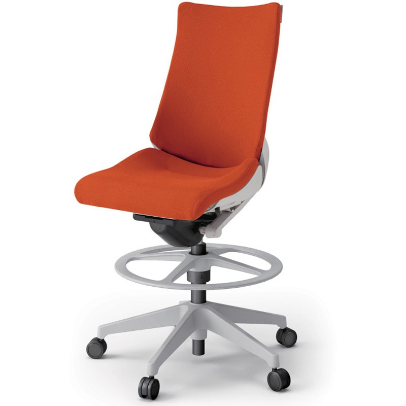 KG-430PSP-GND3 アクトチェア ハイポジションタイプ 肘なし ランバーサポートなし 樹脂脚 クロスPS<配送時組立サービス付> 1台 イトーキ 【通販モノタロウ】