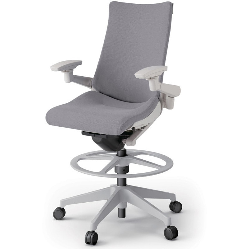 KG-417PSP-GNW6 アクトチェア ハイポジションタイプ 可動肘 ランバーサポート付 樹脂脚 クロスPS<配送時組立サービス付> 1台 イトーキ 【通販モノタロウ】