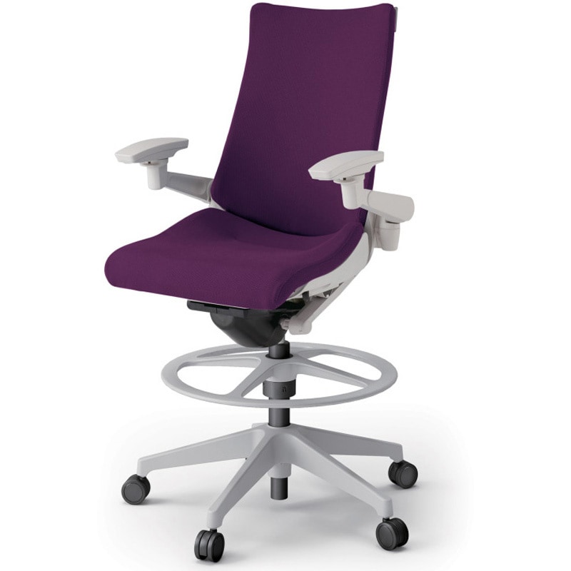 KG-417PSP-GNX7 アクトチェア ハイポジションタイプ 可動肘 ランバーサポート付 樹脂脚 クロスPS<配送時組立サービス付> 1台 イトーキ 【通販モノタロウ】 82,390円