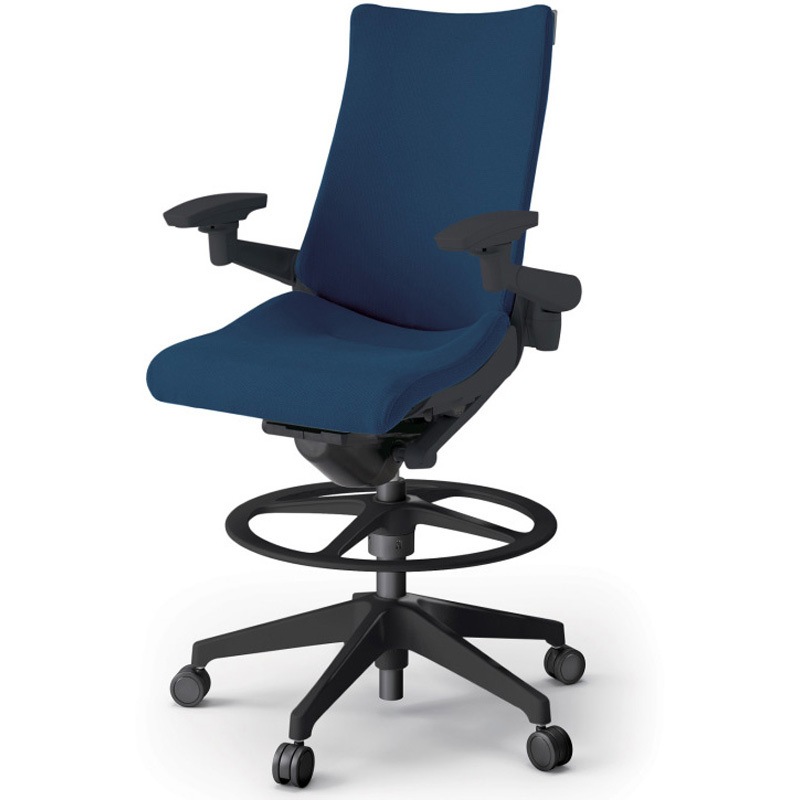 KG-417PSP-T1B2 アクトチェア ハイポジションタイプ 可動肘 ランバーサポート付 樹脂脚 クロスPS<配送時組立サービス付> 1台 イトーキ 【通販モノタロウ】