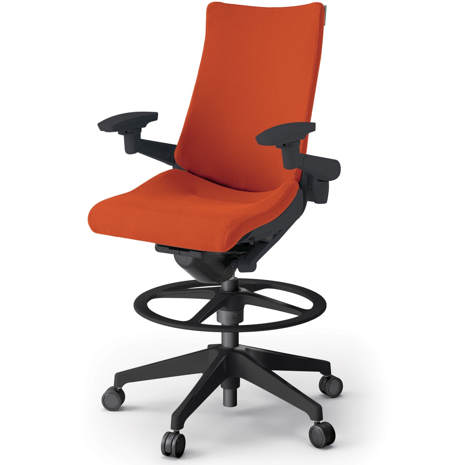 KG-417PSP-T1D3 アクトチェア ハイポジションタイプ 可動肘 ランバーサポート付 樹脂脚 クロスPS<配送時組立サービス付> 1台 イトーキ 【通販モノタロウ】