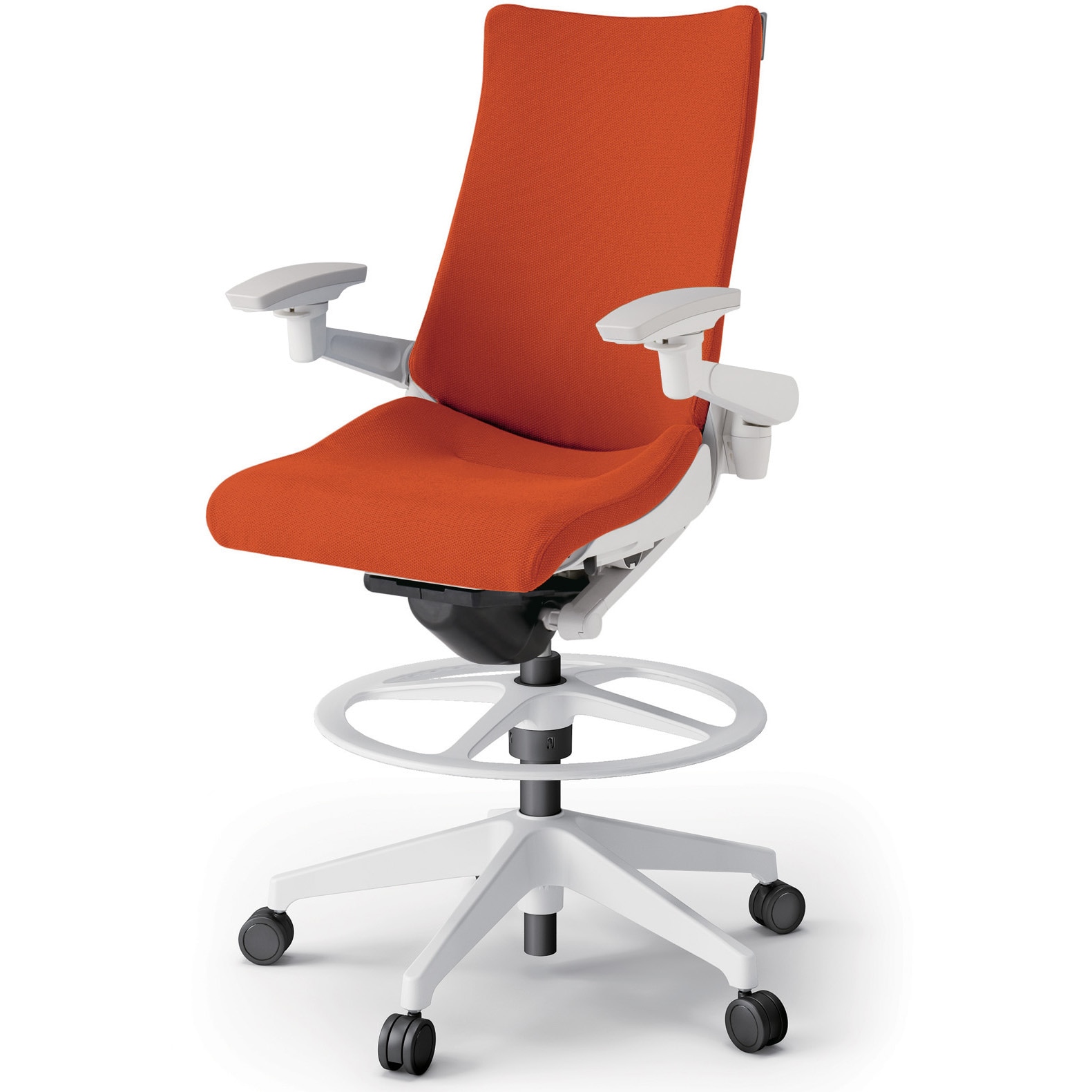 KG-417PSP-W9D3 アクトチェア ハイポジションタイプ 可動肘 ランバーサポート付 樹脂脚 クロスPS<配送時組立サービス付> 1台 イトーキ 【通販モノタロウ】